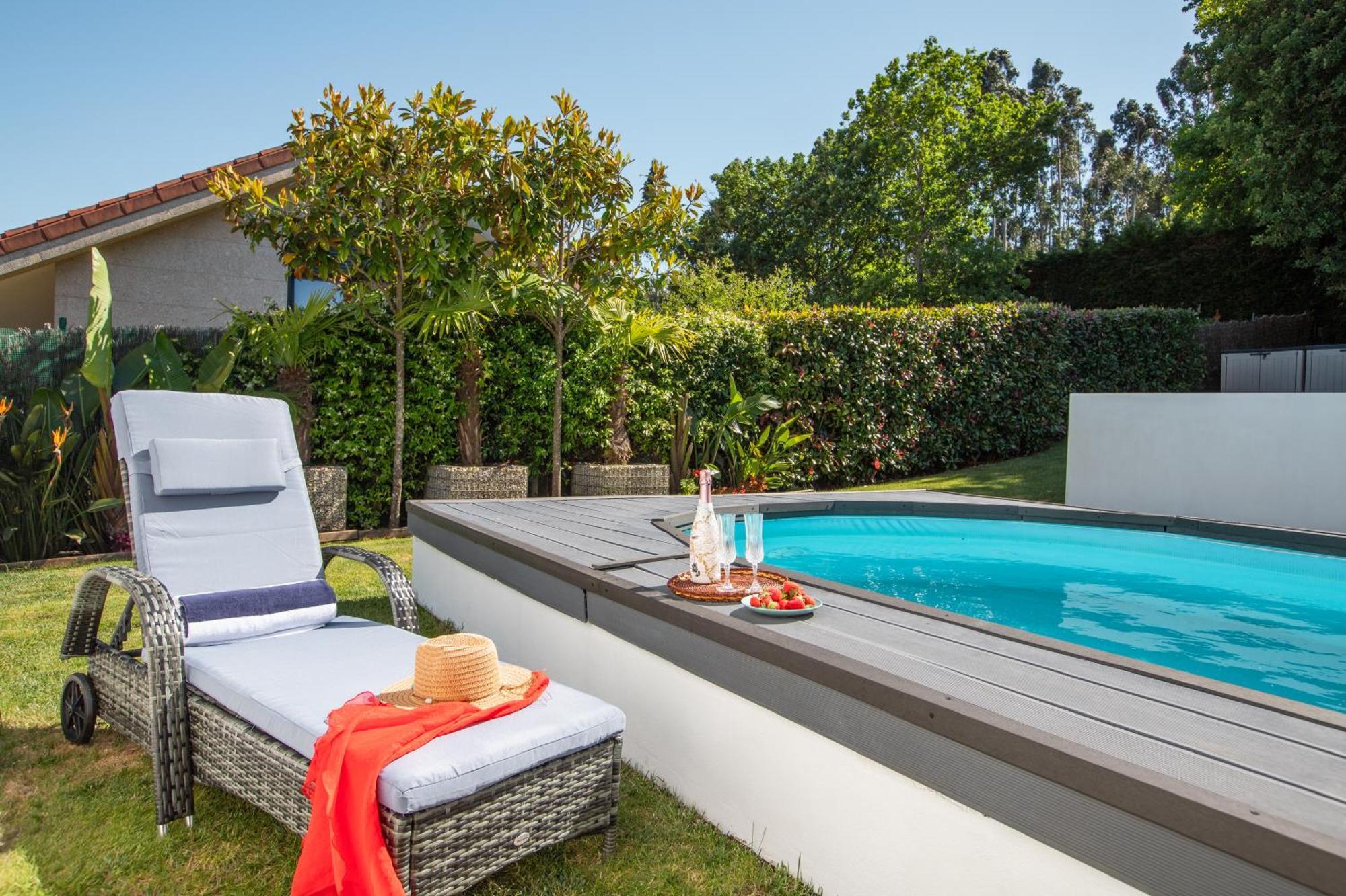 Villa Con Piscina Y Jardin, Santiago De Compostela Teo المظهر الخارجي الصورة